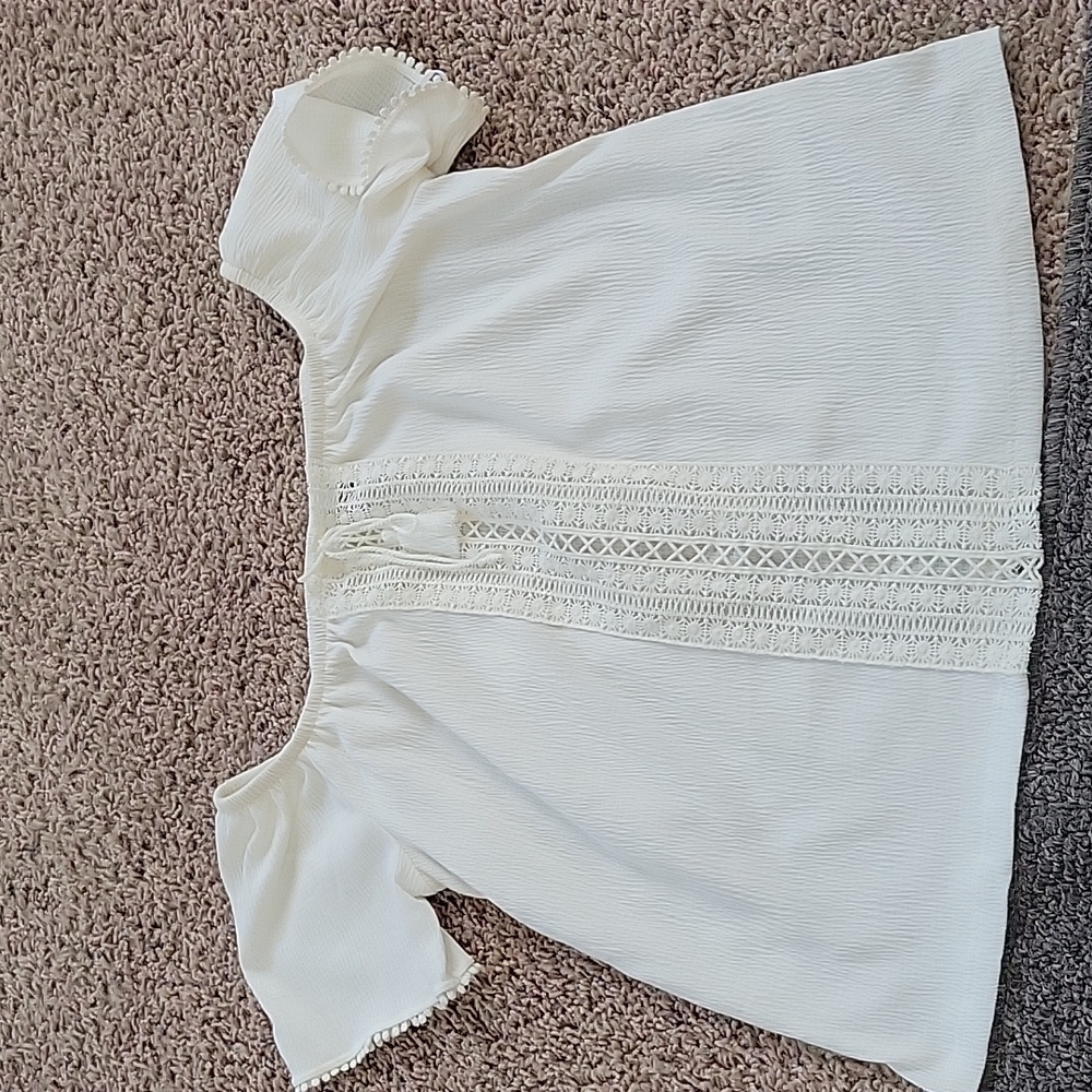 White off shoulders